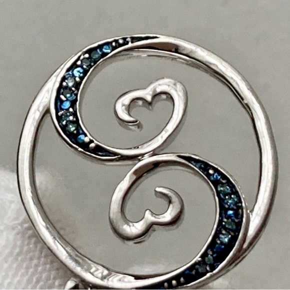 Kay Jewelers Jane Seymour Open Hearts Diamond Pendant The Wave 🌊 - Picture 4 of 9